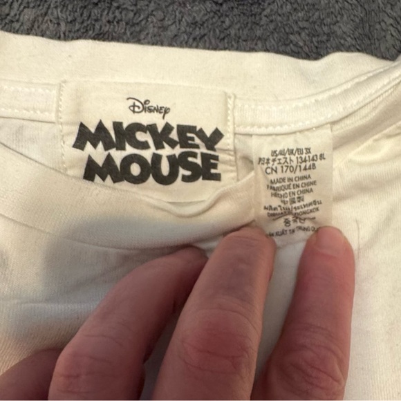 Disney White Tee with Classic Mickey Design - Picture 2 of 2